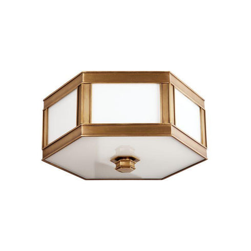 Hudson Valley Nassau 2 Light Flush Mount Model: 6413-AGB
